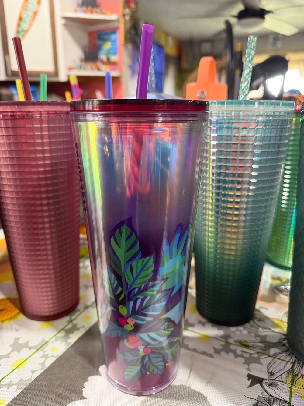 Starbucks Multicolor Floral Tumbler